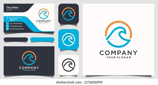 Water wave icon vector illustration design