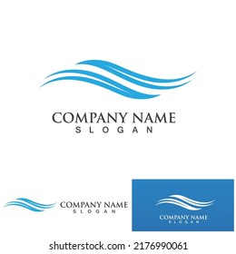 Vektorgrafik-Logo der Wasserwelle