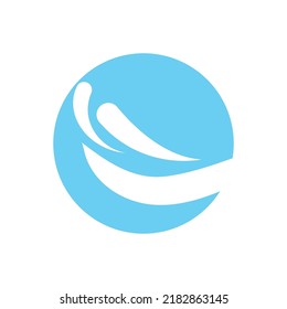 Logo de diseño de ilustraciones de vectores de ondas de agua