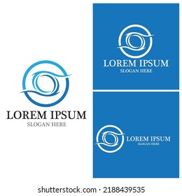 Water wave icon vector illustration design logo