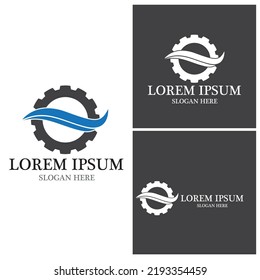 Water wave icon vector illustration design logo