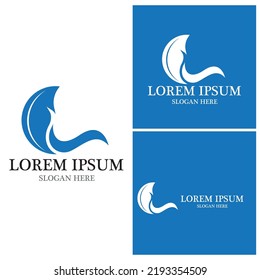 Water wave icon vector illustration design logo