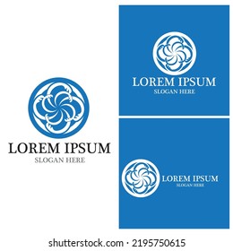 Water wave icon vector illustration design logo