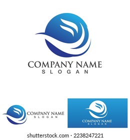 Water wave icon vector illustration design logo