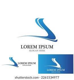 water wave icon vector illustration template design