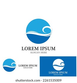 diseño de ilustraciones de vectores de ondas de agua