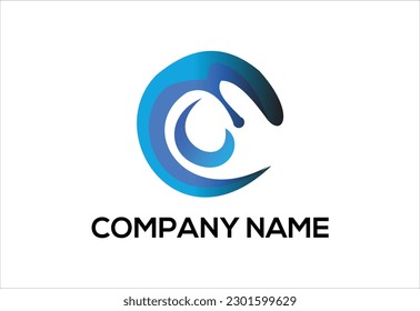 Water wave icon vector illustration design logo