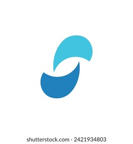 Logo de diseño de ilustraciones de vectores de ondas de agua