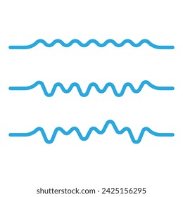 Icono de onda de agua ilustración vectorial logo de diseño