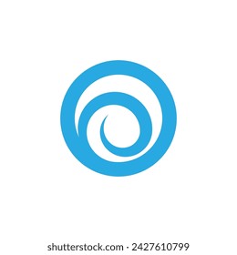 Icono de onda de agua ilustración vectorial logo de diseño
