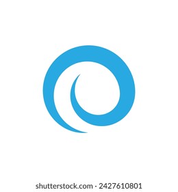 Water wave icon vector illustration design logo