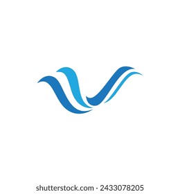 Icono de onda de agua ilustración vectorial logo de diseño