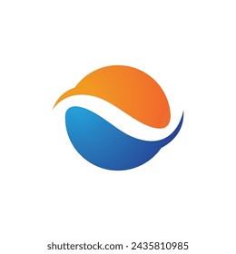 Icono de onda de agua ilustración vectorial logo de diseño