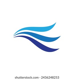 Icono de onda de agua ilustración vectorial logo de diseño