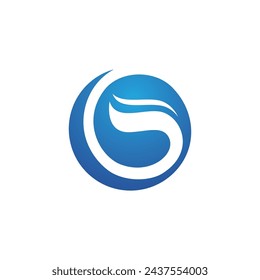 Water wave icon vector illustration design logo