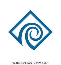 Water wave icon vector illustration design logo