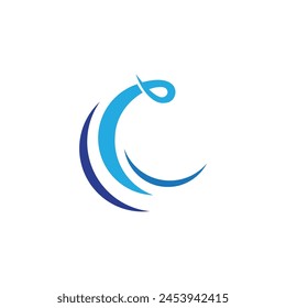 Water wave icon vector illustration design logo