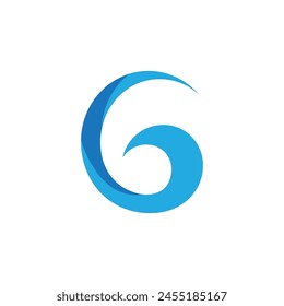 Water wave icon vector illustration design logo