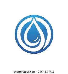 Wasser-Welle-Symbol Vektorillustration Design-Logo