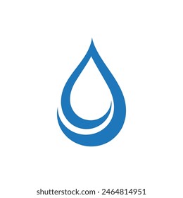 Logo de diseño de Ilustración vectorial de ícono de onda de agua