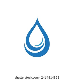 Water wave icon vector illustration design logo