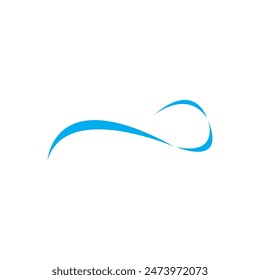 Water wave icon vector illustration design logo