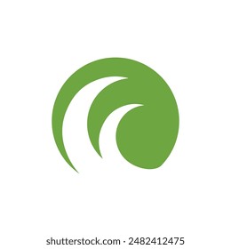 Water wave icon vector illustration design logo
