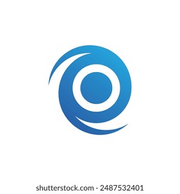 Logo de diseño de Ilustración vectorial de ícono de onda de agua