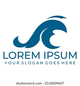 Water wave icon vector illustration design logo