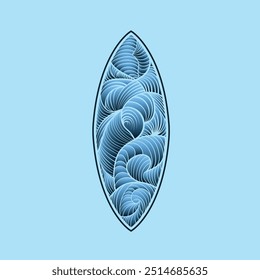 Water wave icon vector illustration design logo