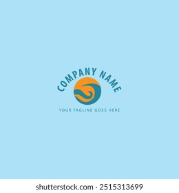 Wasserwelle Symbol, Vektorgrafik-Design-Logo