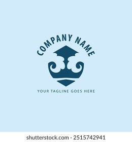 Water wave icon vector illustration design logo