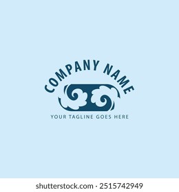 Logotipo de diseño de Ilustración vectorial de icono de onda de agua