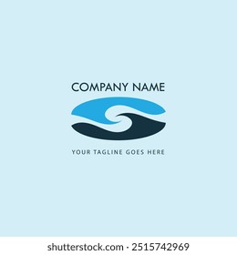 Water wave icon vector illustration design logo