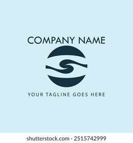 Logotipo de diseño de Ilustración vectorial de icono de onda de agua