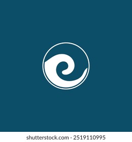 Water wave icon vector illustration design logo