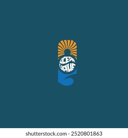 Water wave icon vector illustration design logo