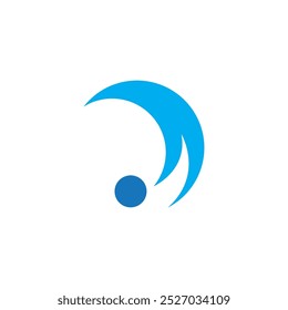Wasserwelle Symbol, Vektorgrafik-Design-Logo
