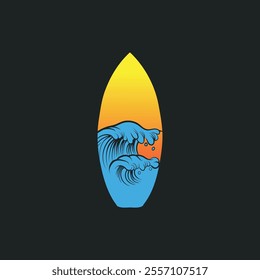 Water wave icon vector illustration design logo