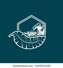 Water wave icon vector illustration design logo