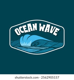 Water wave icon vector illustration design logo