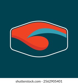 Water wave icon vector illustration design logo