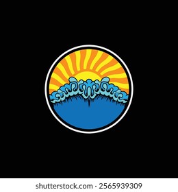 Water wave icon vector illustration design logo