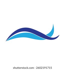 Water wave icon vector illustration design logo