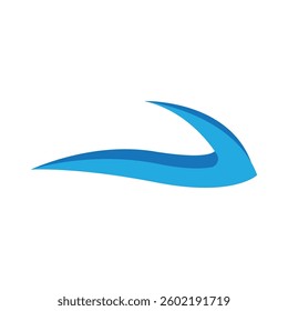 Water wave icon vector illustration design logo