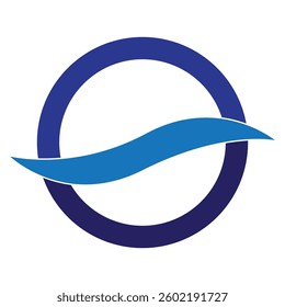 Water wave icon vector illustration design logo