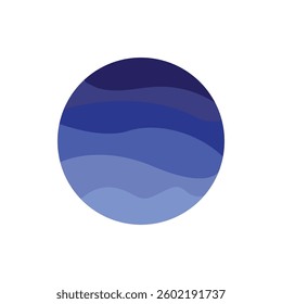 Water wave icon vector illustration design logo
