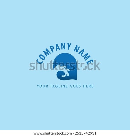Water wave icon vector illustration design logo