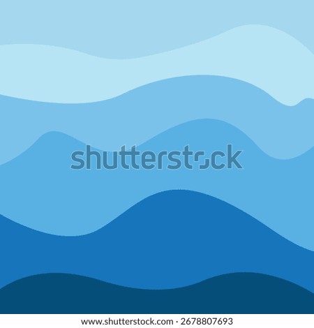 Water wave icon vector illustration design logo