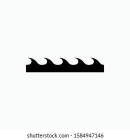 
Water Wave Icon - Vector, Sign and Symbol for Design, Presentation, Website or Apps Elements.